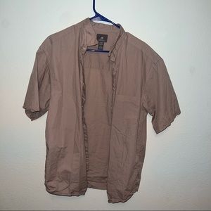 H&M mens m shirt button down rose pink